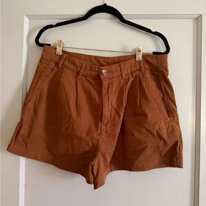 Free People Brown Billie Chino Shorts